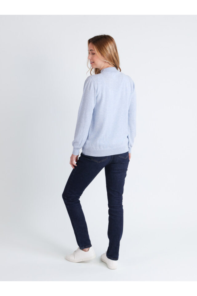 Maison Solfin - Pull col cheminee cachemire Made in France| B.Solfin