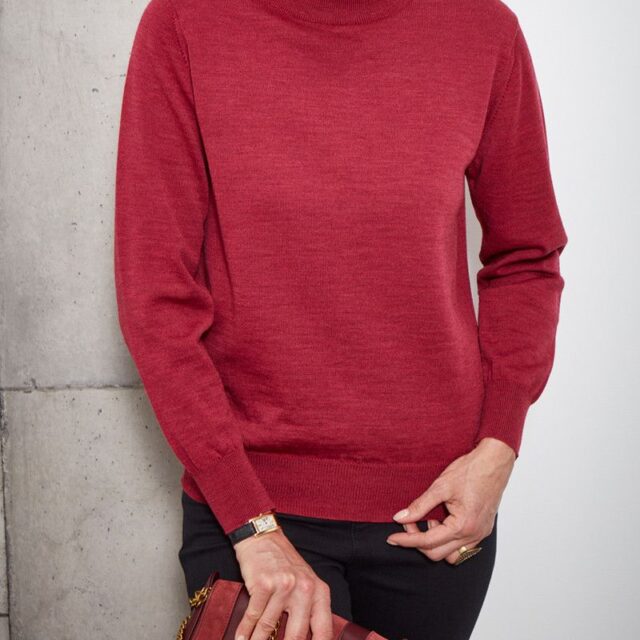Maison Solfin - Pull col cheminée jersey fin Made in France| B.Solfin