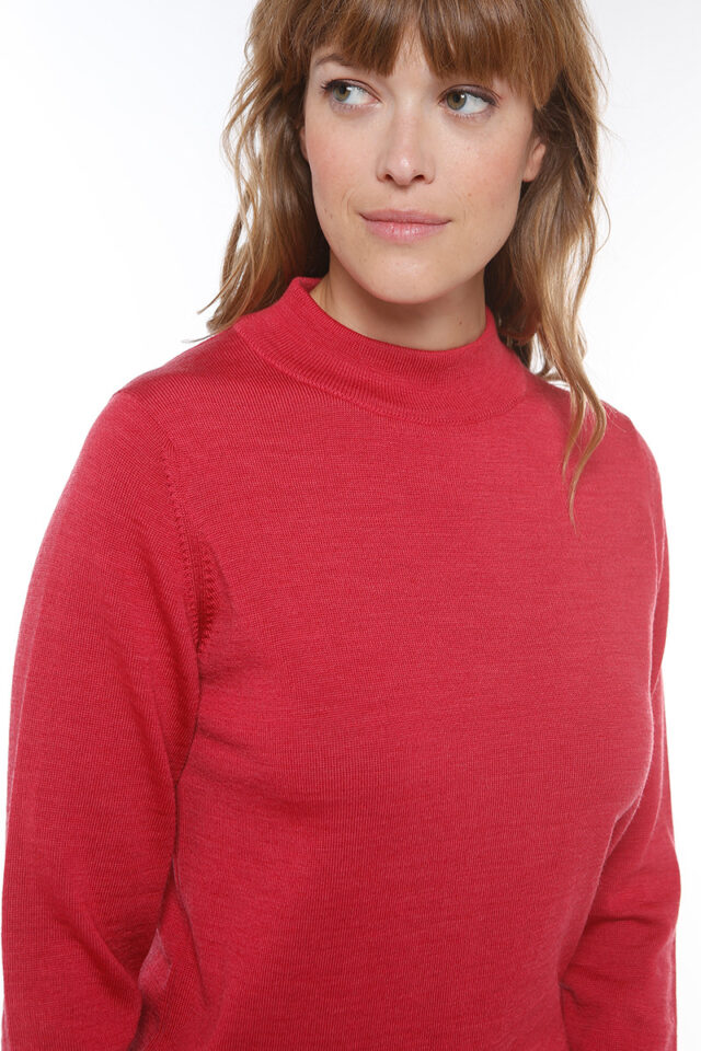 Maison Solfin - Pull col cheminée jersey fin Made in France| B.Solfin