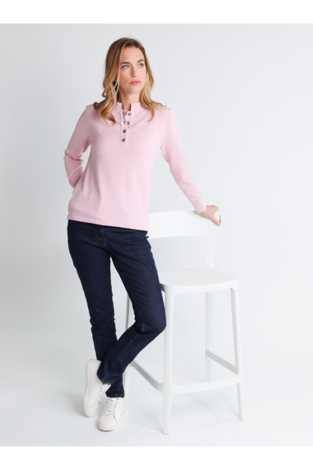 Maison Solfin - Pull col montant en laine Made in France| B.Solfin