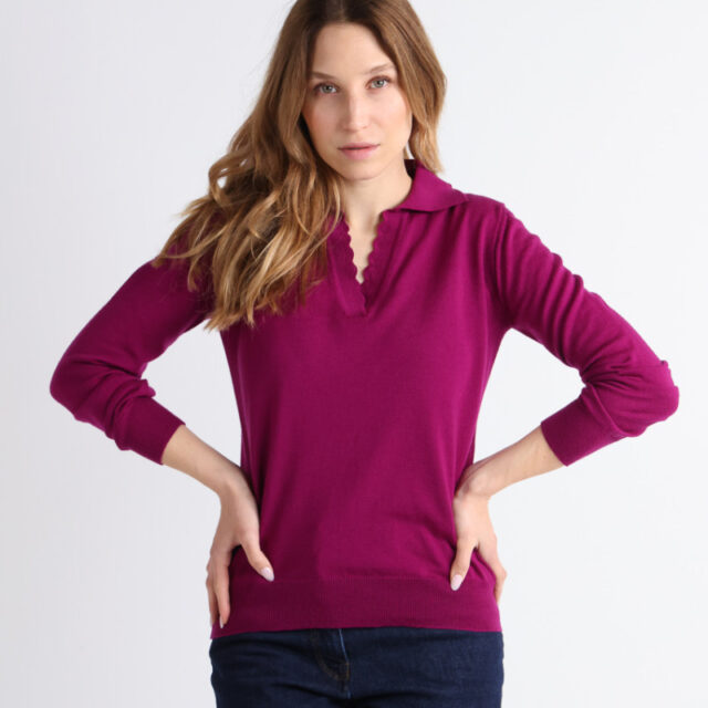 Maison Solfin - Pull col polo Made in France| B.Solfin
