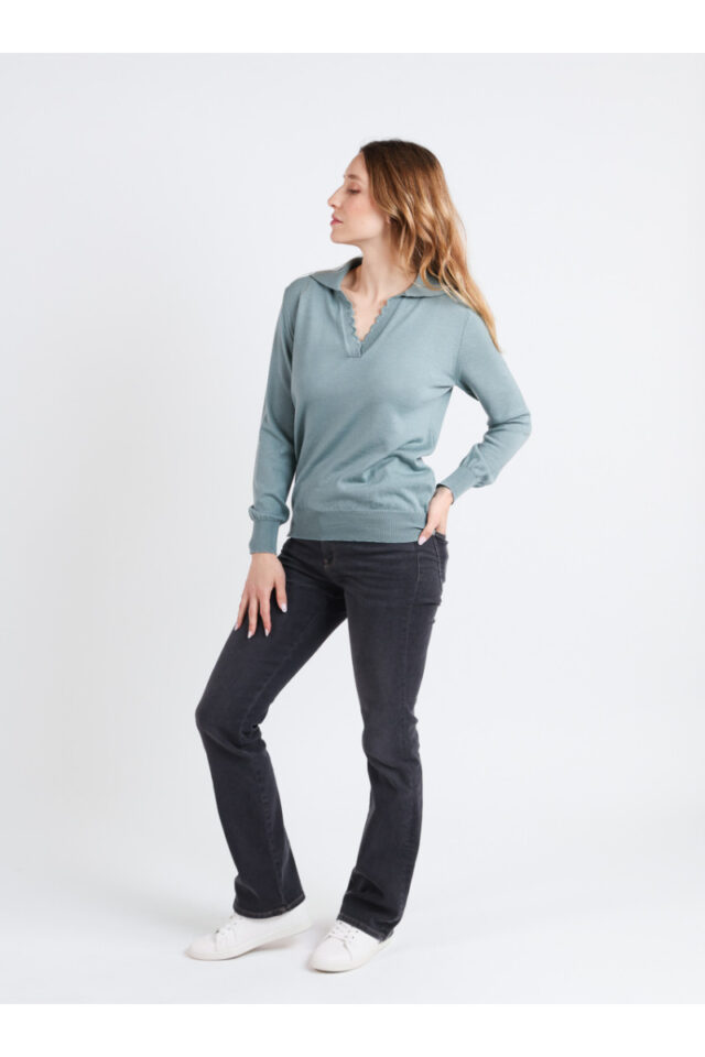 Maison Solfin - Pull col polo Made in France| B.Solfin