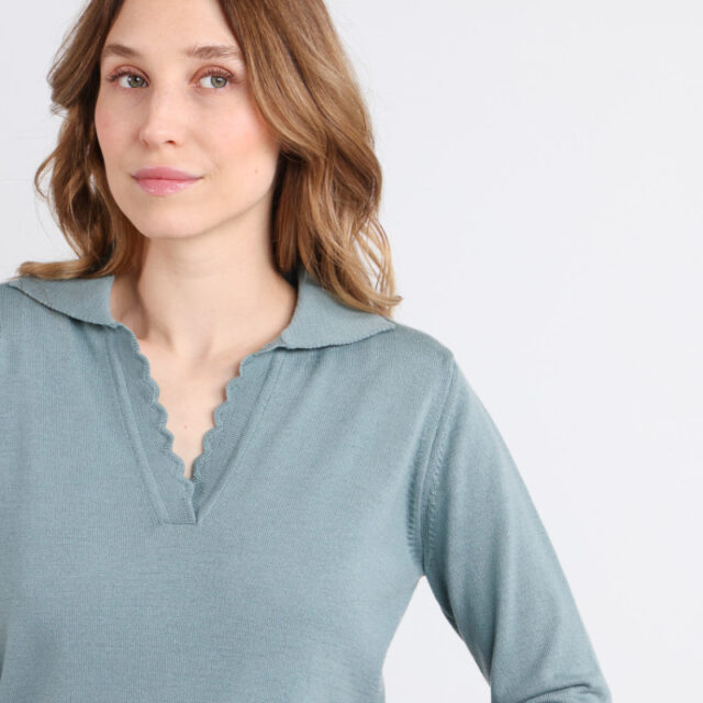 Maison Solfin - Pull col polo Made in France| B.Solfin