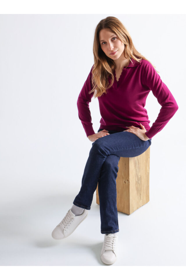 Maison Solfin - Pull col polo Made in France| B.Solfin