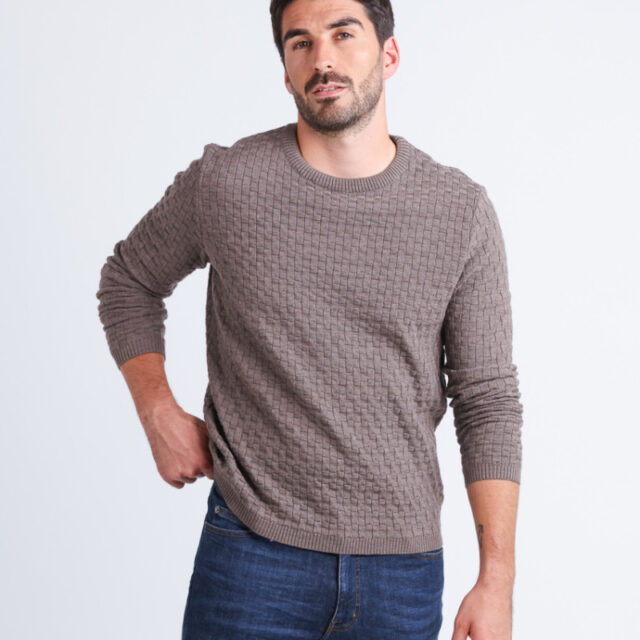 Maison Solfin - Pull col rond Made in France| B.Solfin