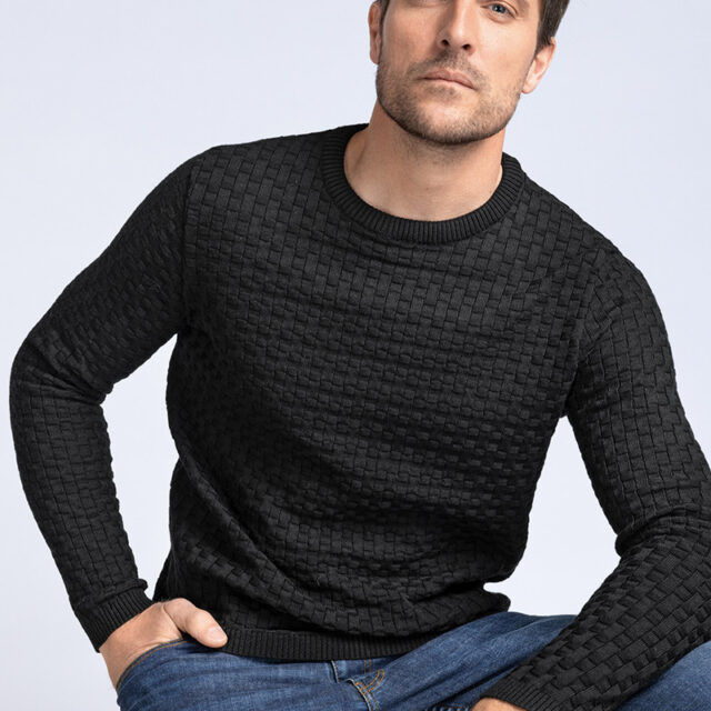 Maison Solfin - Pull col rond Made in France| B.Solfin