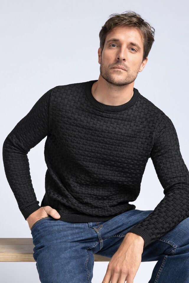 Maison Solfin - Pull col rond Made in France| B.Solfin