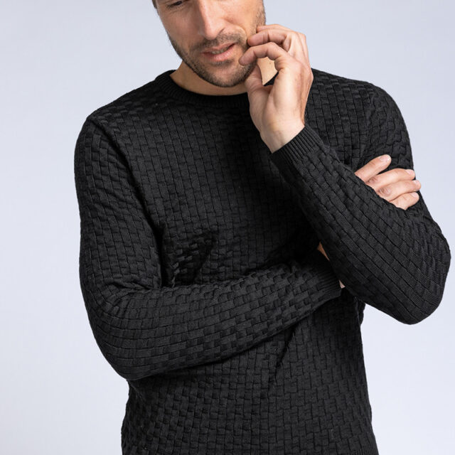 Maison Solfin - Pull col rond Made in France| B.Solfin