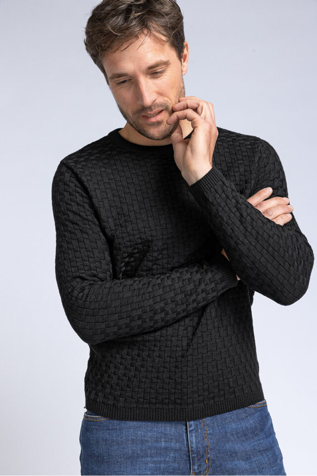 Maison Solfin - Pull col rond Made in France| B.Solfin