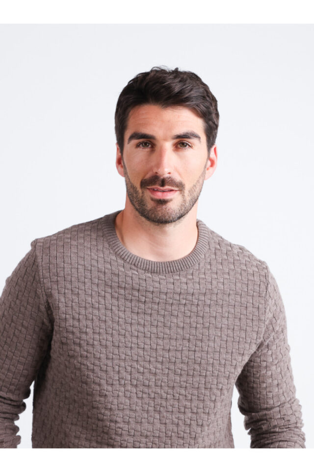 Maison Solfin - Pull col rond Made in France| B.Solfin