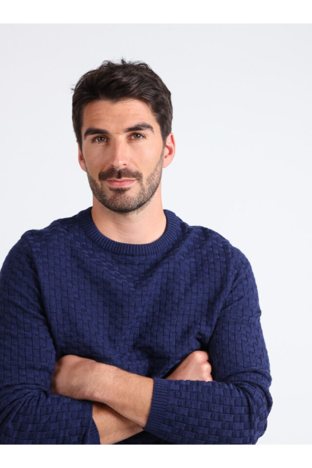 Maison Solfin - Pull col rond Made in France| B.Solfin