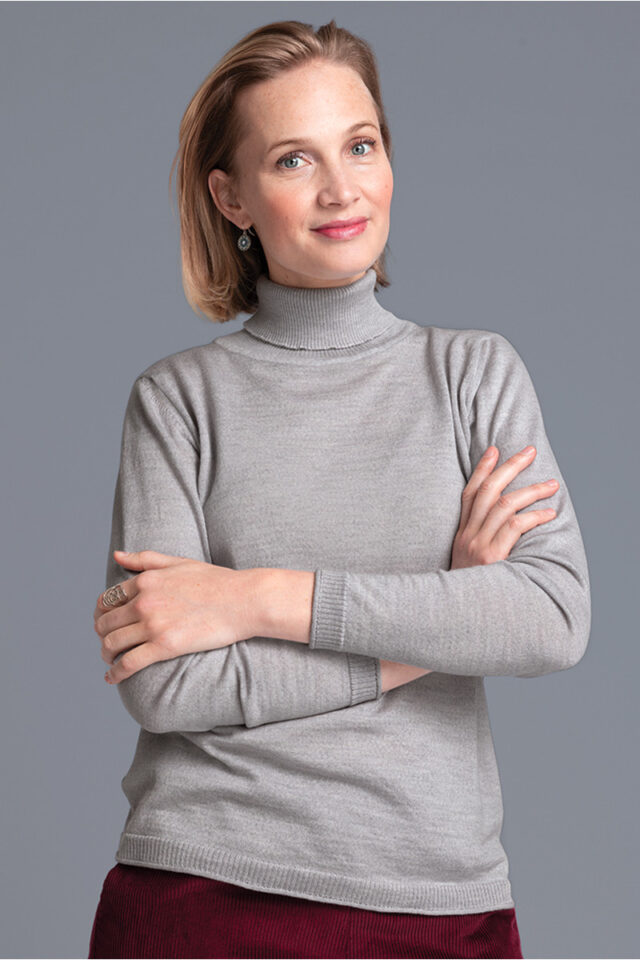 Maison Solfin - Pull col roulé en laine Made in France| B.Solfin