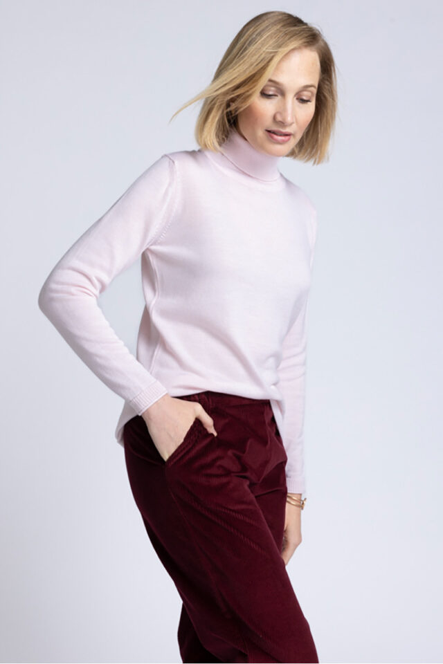 Maison Solfin - Pull col roulé en laine Made in France| B.Solfin