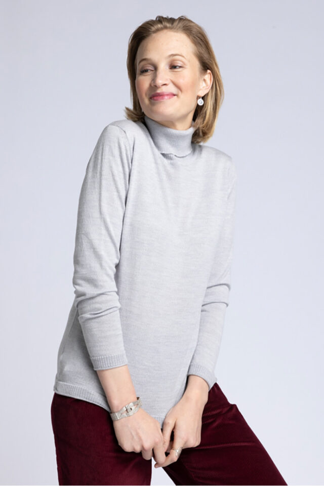 Maison Solfin - Pull col roulé en laine Made in France| B.Solfin