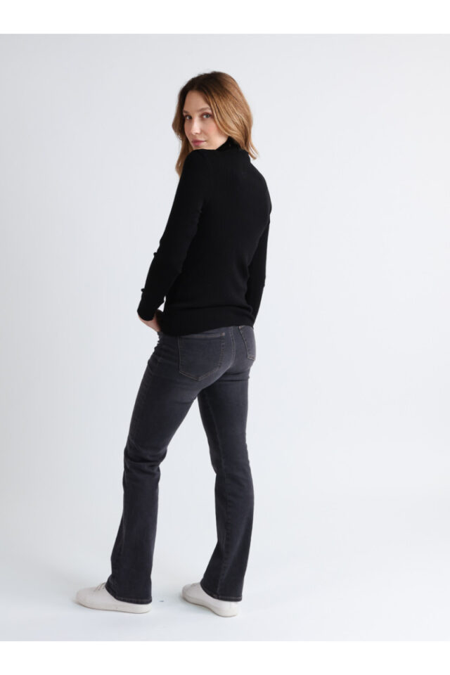 Maison Solfin - Pull chaussette col roule en laine Made in France| B.Solfin