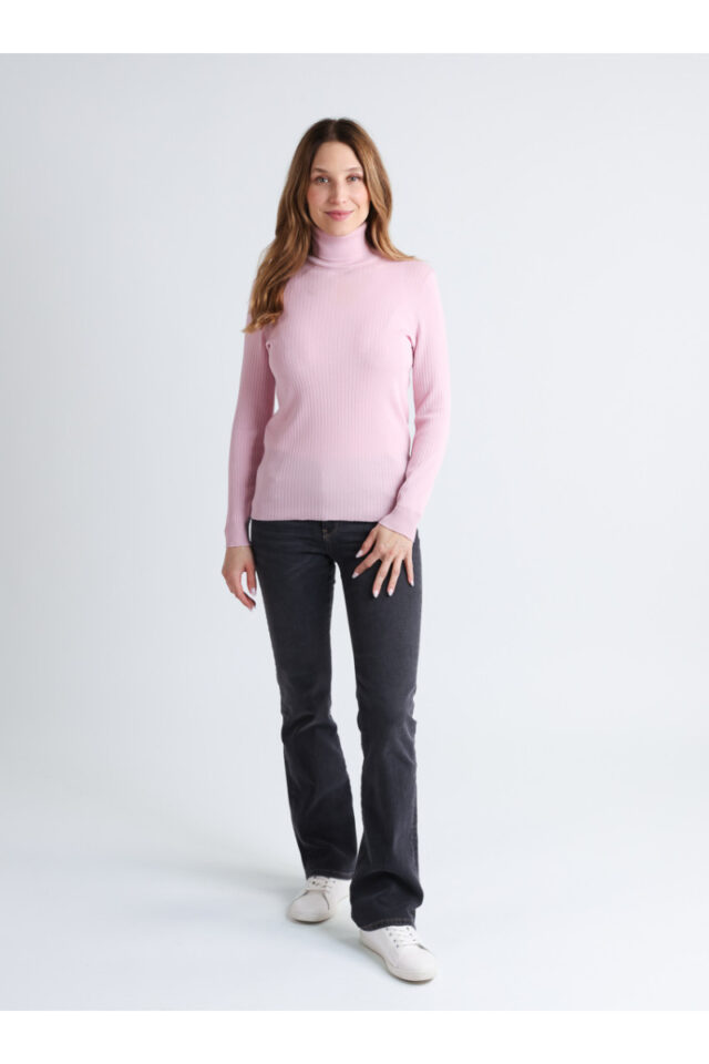 Maison Solfin - Pull chaussette col roule en laine Made in France| B.Solfin