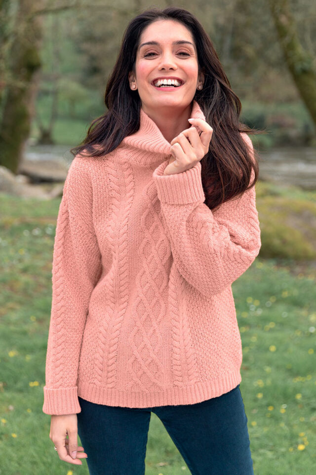 Maison Solfin - Pull col roule en laine fine recyclee Made in France| B.Solfin