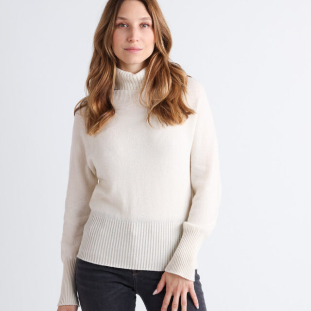 Maison Solfin - Pull col roulé cachemire Made in France| B.Solfin