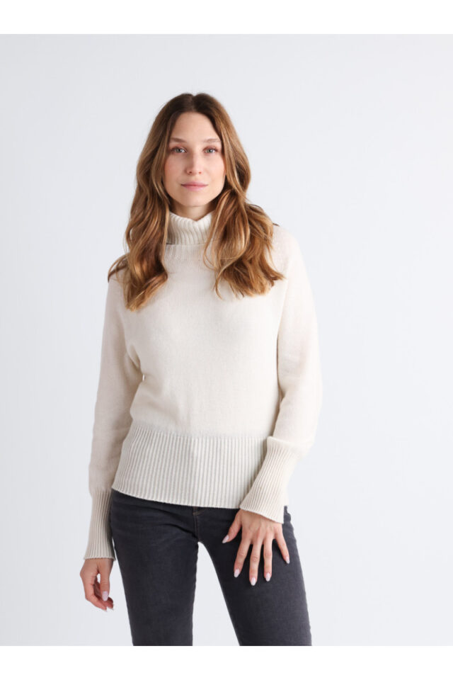 Maison Solfin - Pull col roulé cachemire Made in France| B.Solfin