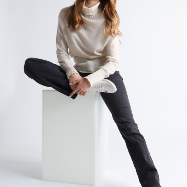 Maison Solfin - Pull col roulé cachemire Made in France| B.Solfin