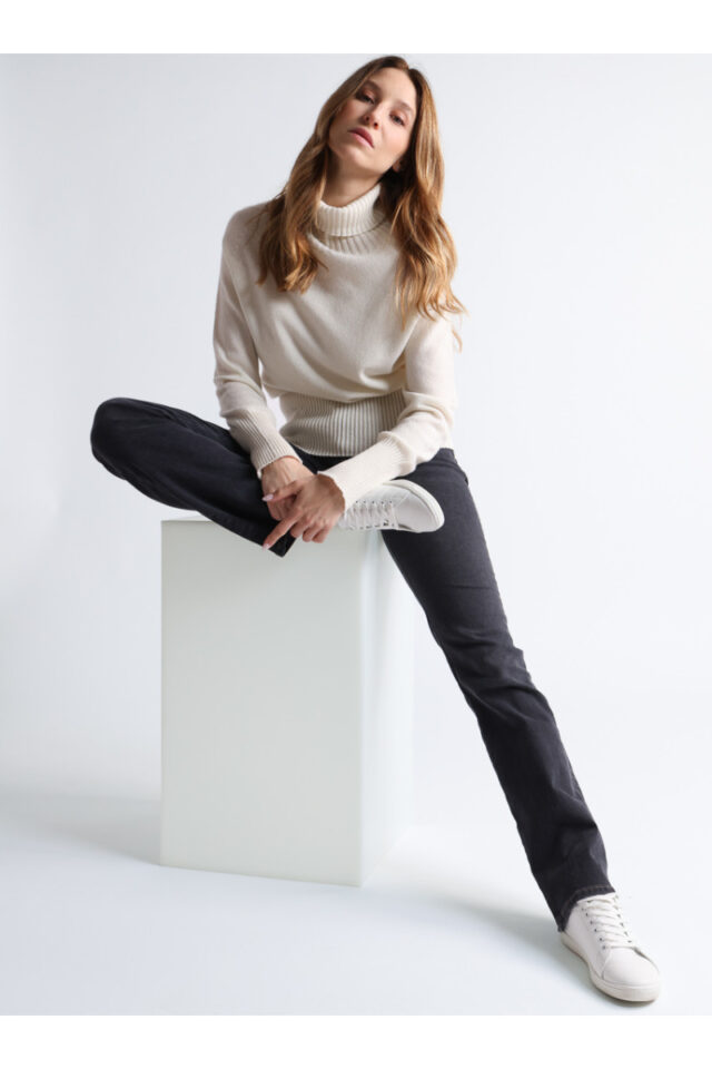 Maison Solfin - Pull col roulé cachemire Made in France| B.Solfin