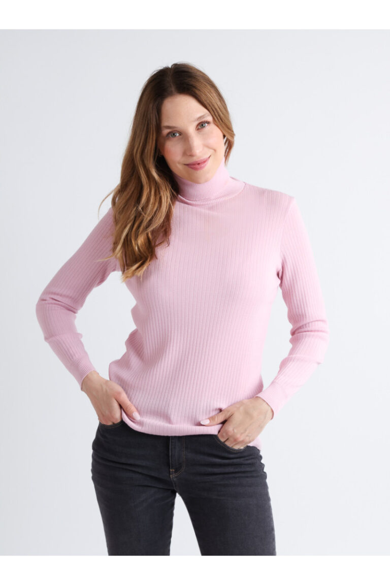 Maison Solfin - Pull chaussette col roule en laine Made in France| B.Solfin