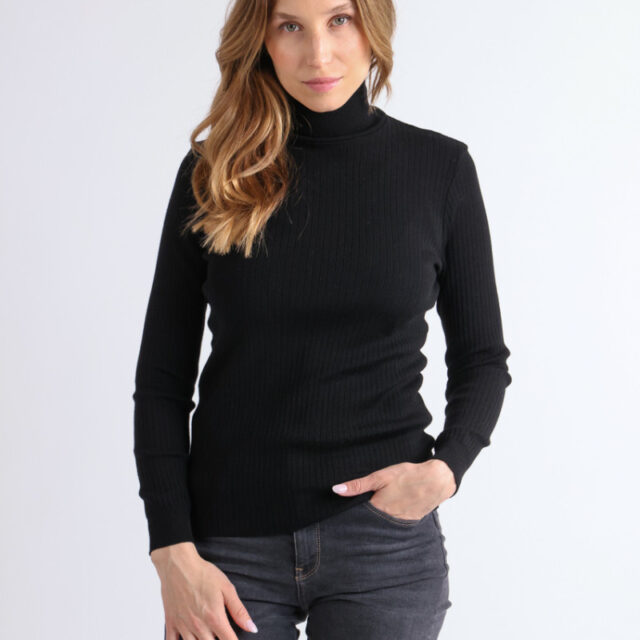 Maison Solfin - Pull chaussette col roule en laine Made in France| B.Solfin