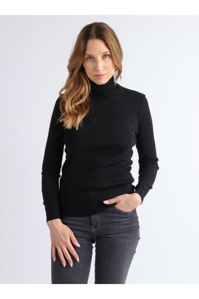 Maison Solfin - Pull chaussette col roule en laine Made in France| B.Solfin