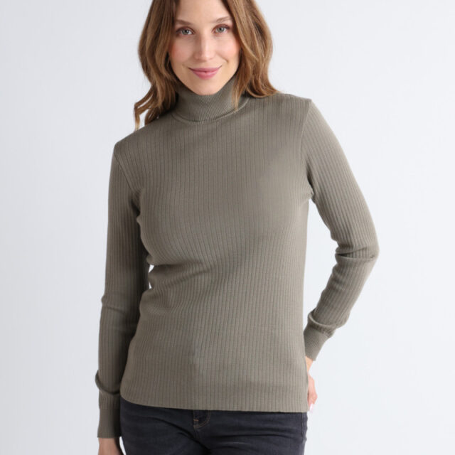 Maison Solfin - Pull chaussette col roule en laine Made in France| B.Solfin