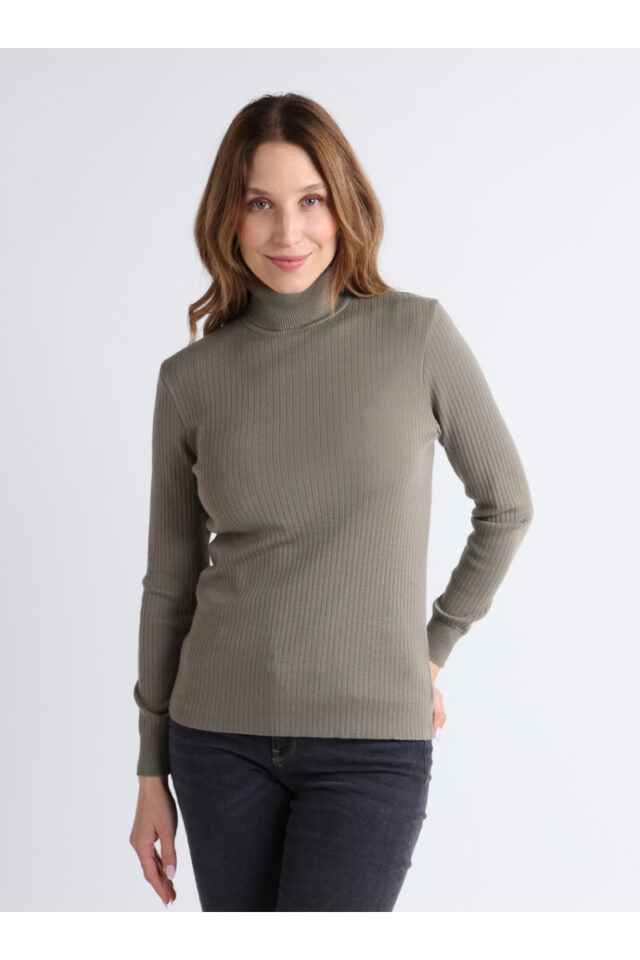 Maison Solfin - Pull chaussette col roule en laine Made in France| B.Solfin