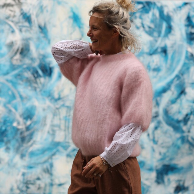 Quintessence - Pull  Coraline rose poudré