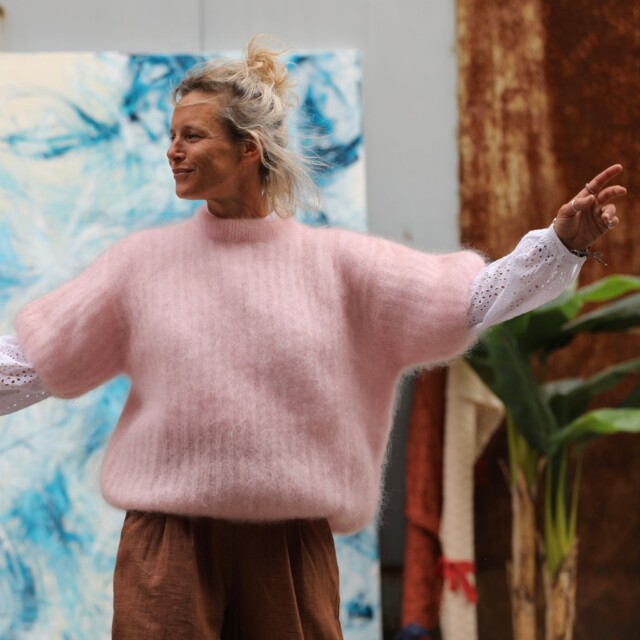 Quintessence - Pull  Coraline rose poudré