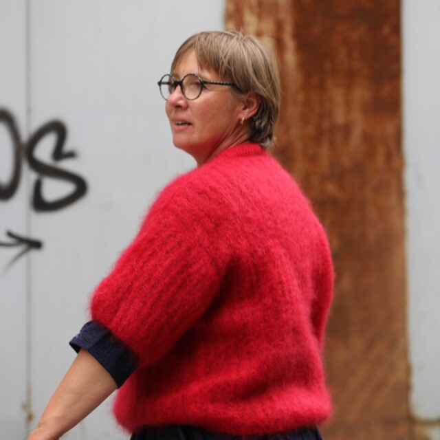 Quintessence - Pull Coraline Rouge vermillon