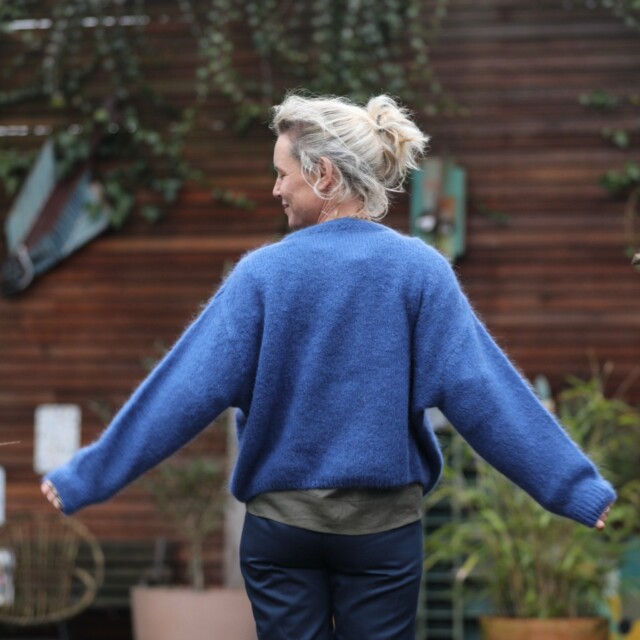 Quintessence - Pull  Edmonde bleu roi