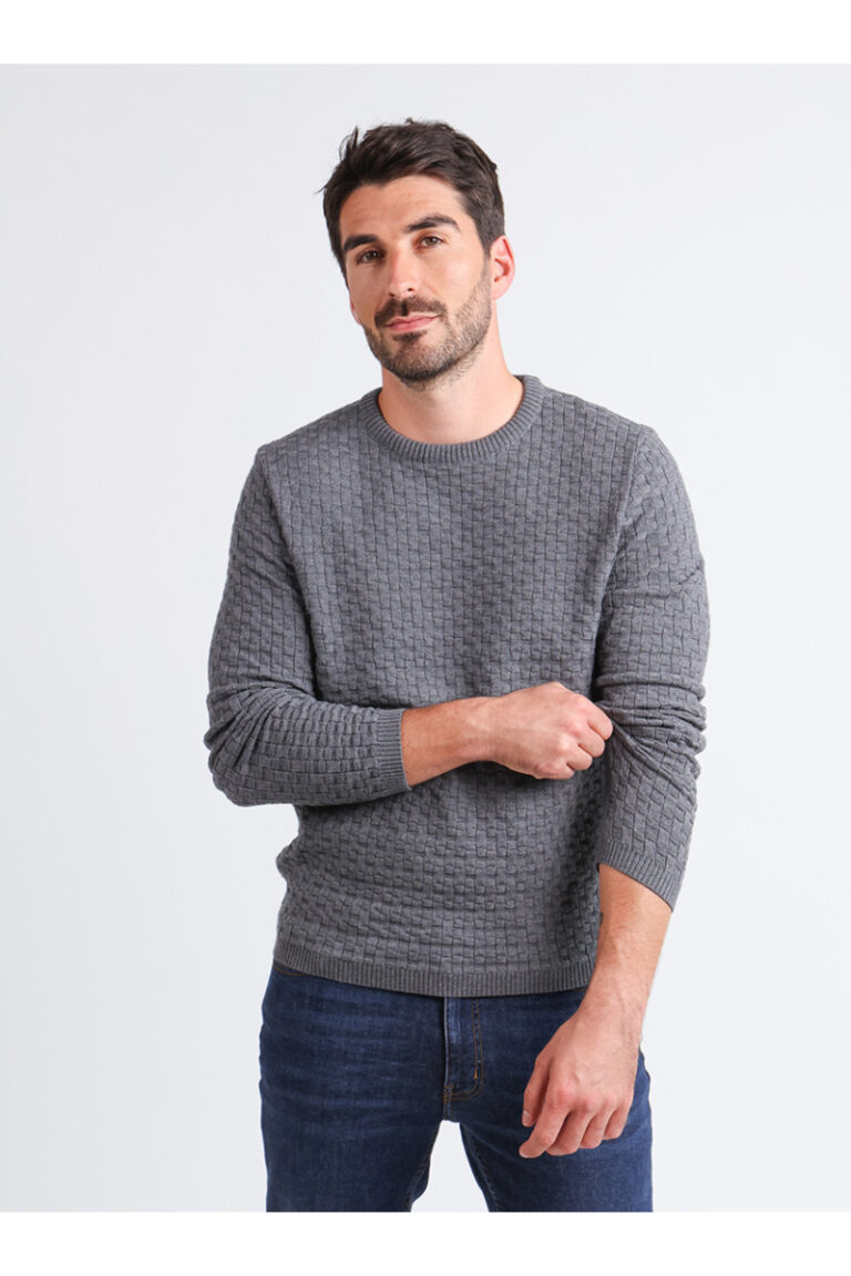 Maison Solfin - Pull en laine col rond Made in France| B.Solfin