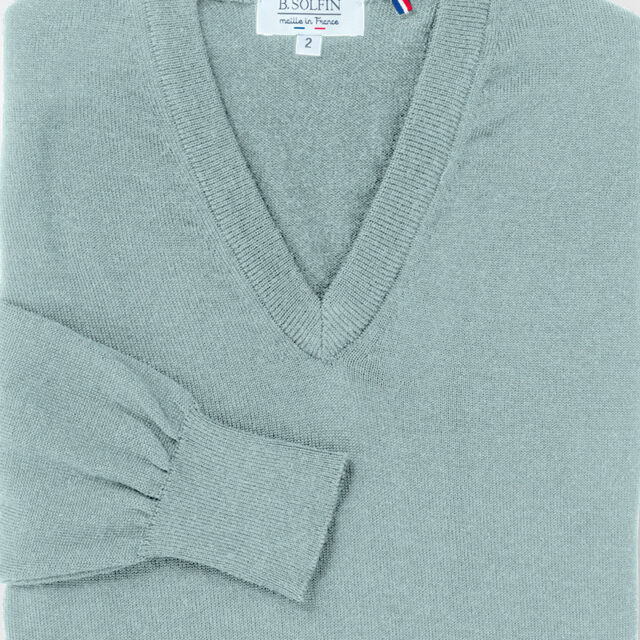 Maison Solfin - Pull homme encolure V Made in France| B.Solfin