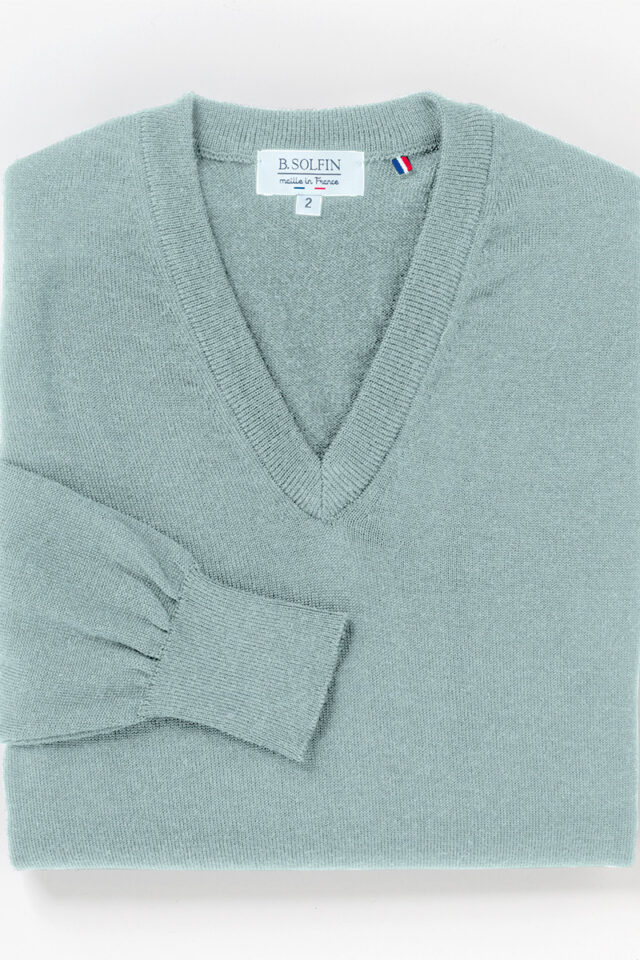 Maison Solfin - Pull homme encolure V Made in France| B.Solfin
