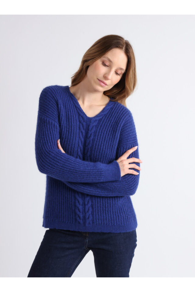 Maison Solfin - Pull maille perlée Made in France| B.Solfin