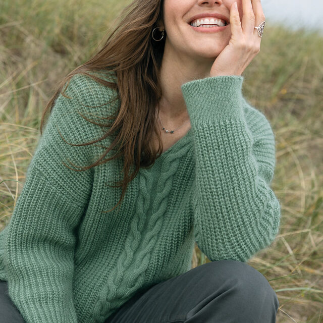 Maison Solfin - Pull maille perlée Made in France| B.Solfin