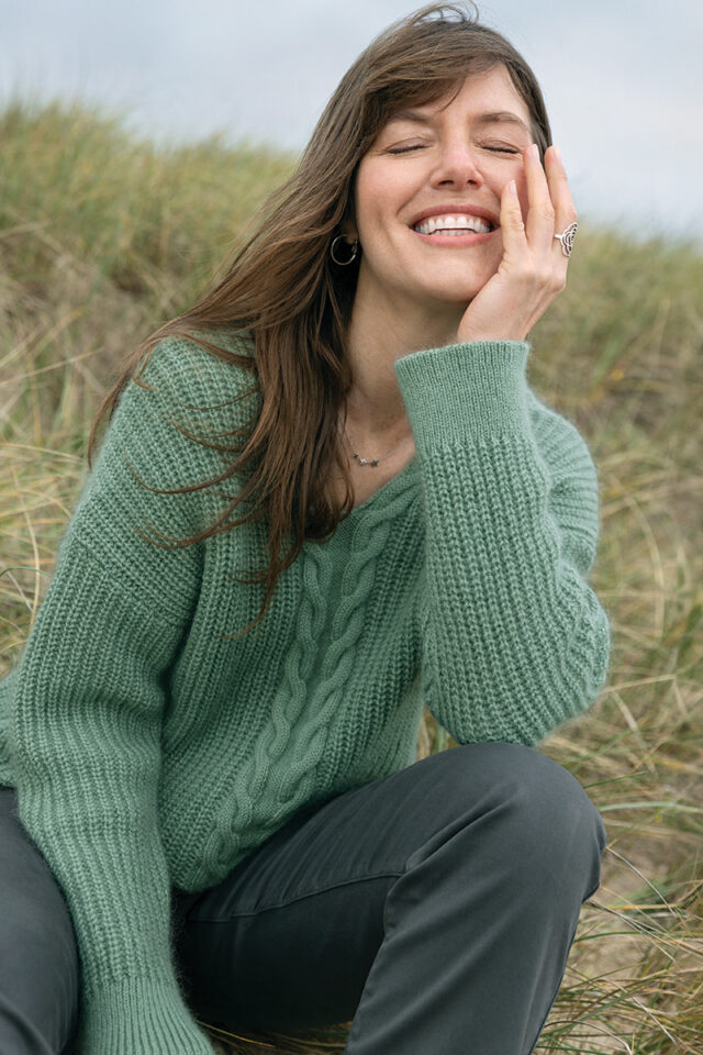 Maison Solfin - Pull maille perlée Made in France| B.Solfin