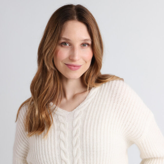 Maison Solfin - Pull maille perlée Made in France| B.Solfin