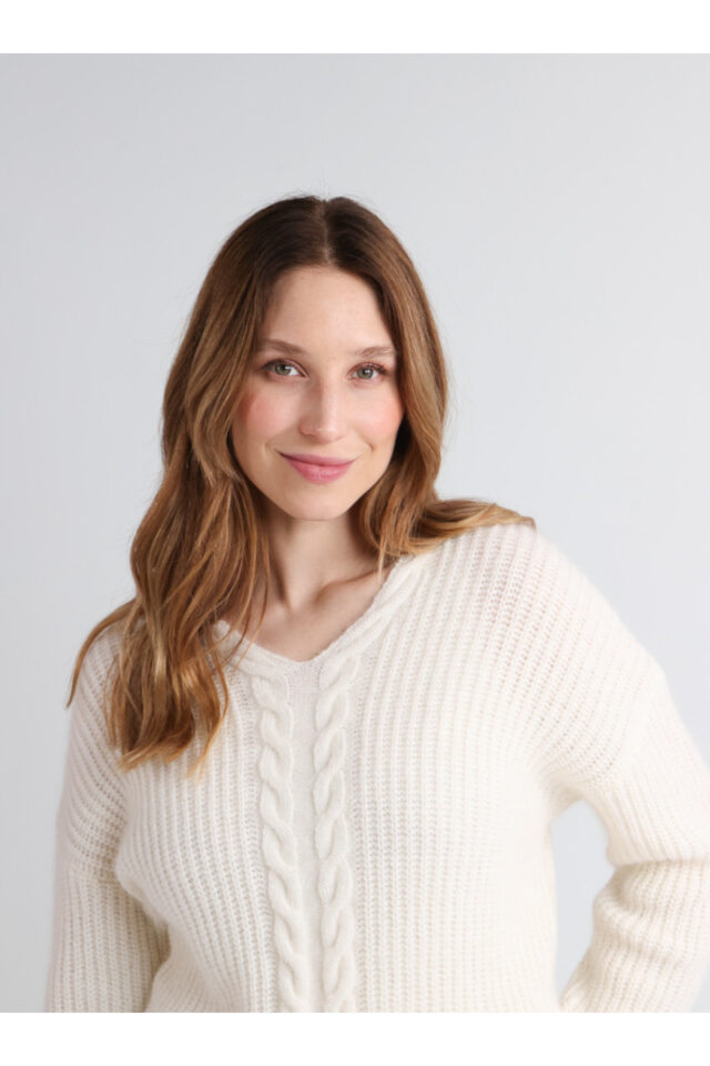 Maison Solfin - Pull maille perlée Made in France| B.Solfin