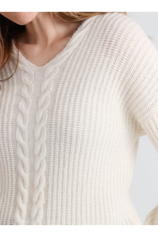 Maison Solfin - Pull maille perlée Made in France| B.Solfin