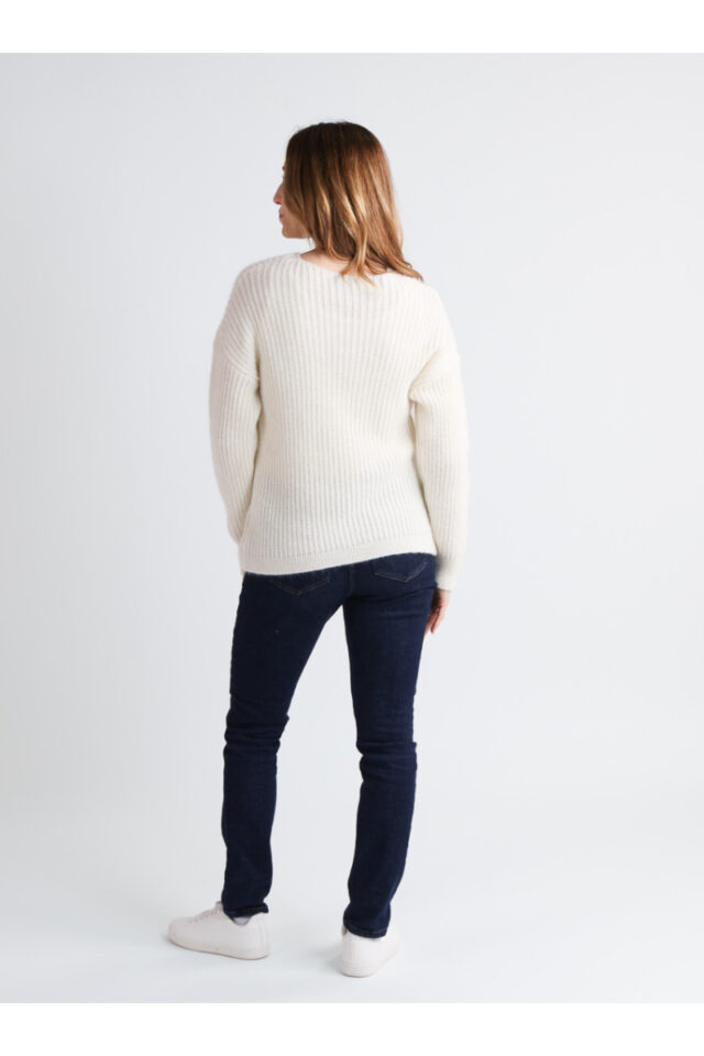 Maison Solfin - Pull maille perlée Made in France| B.Solfin