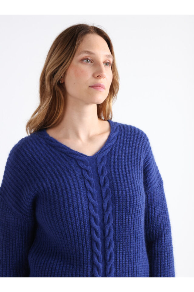 Maison Solfin - Pull maille perlée Made in France| B.Solfin