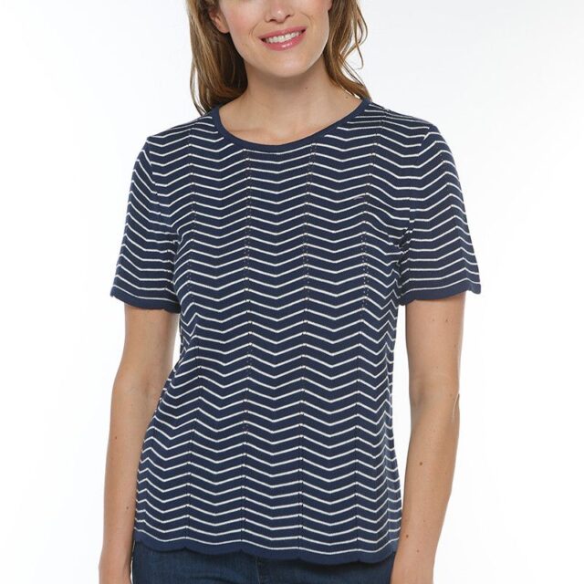 Maison Solfin - Pull coton manches courtes Made in France| B.Solfin