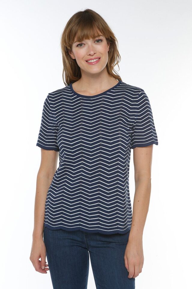 Maison Solfin - Pull coton manches courtes Made in France| B.Solfin