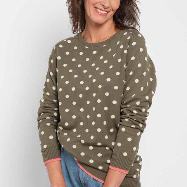 Maison Solfin - Pull à pois en coton Made in France| B.Solfin