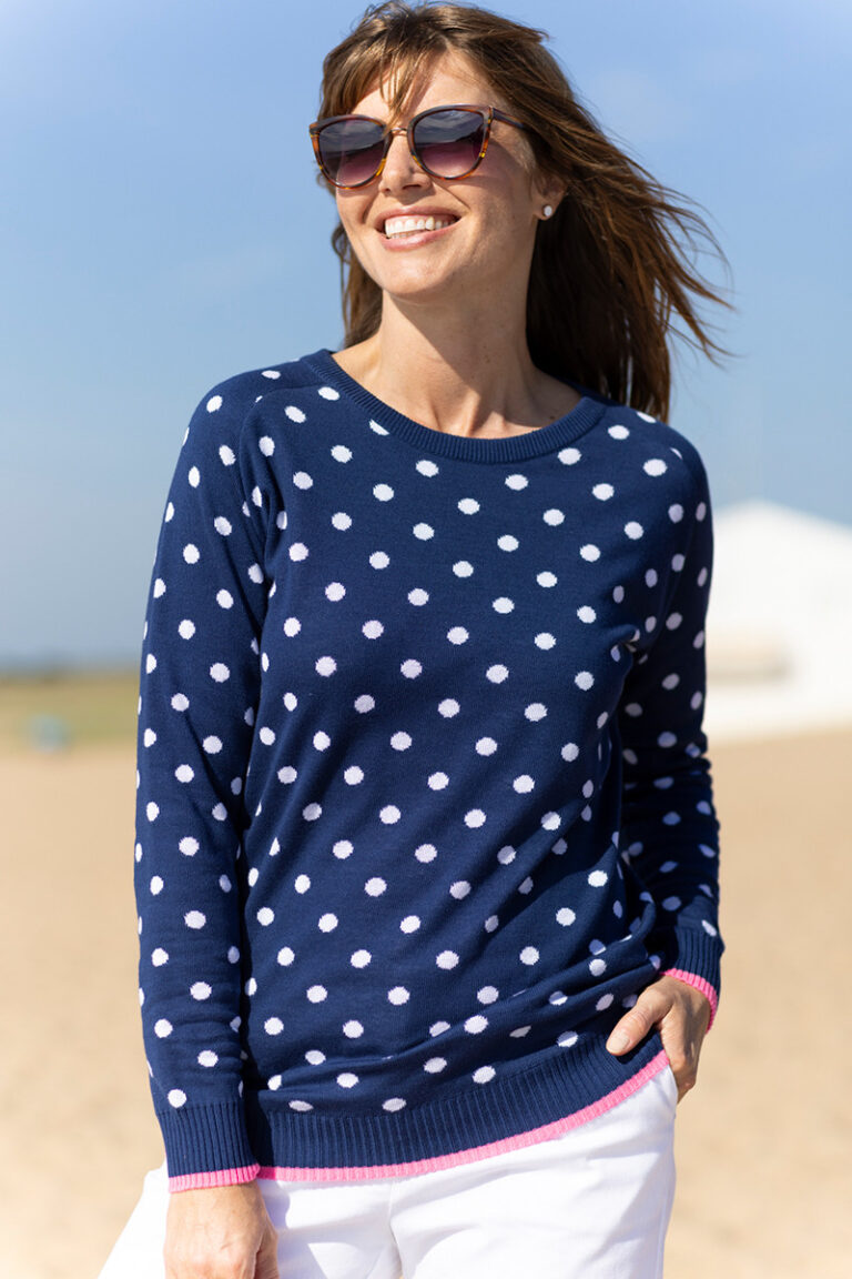 Maison Solfin - Pull à pois Made in France| B.Solfin