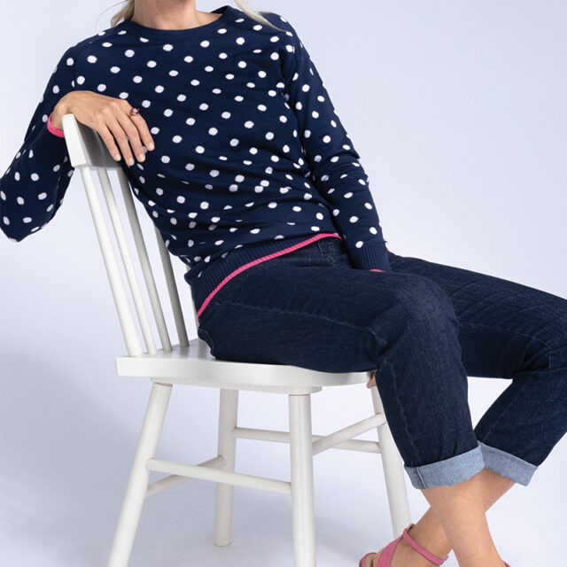 Maison Solfin - Pull à pois Made in France| B.Solfin